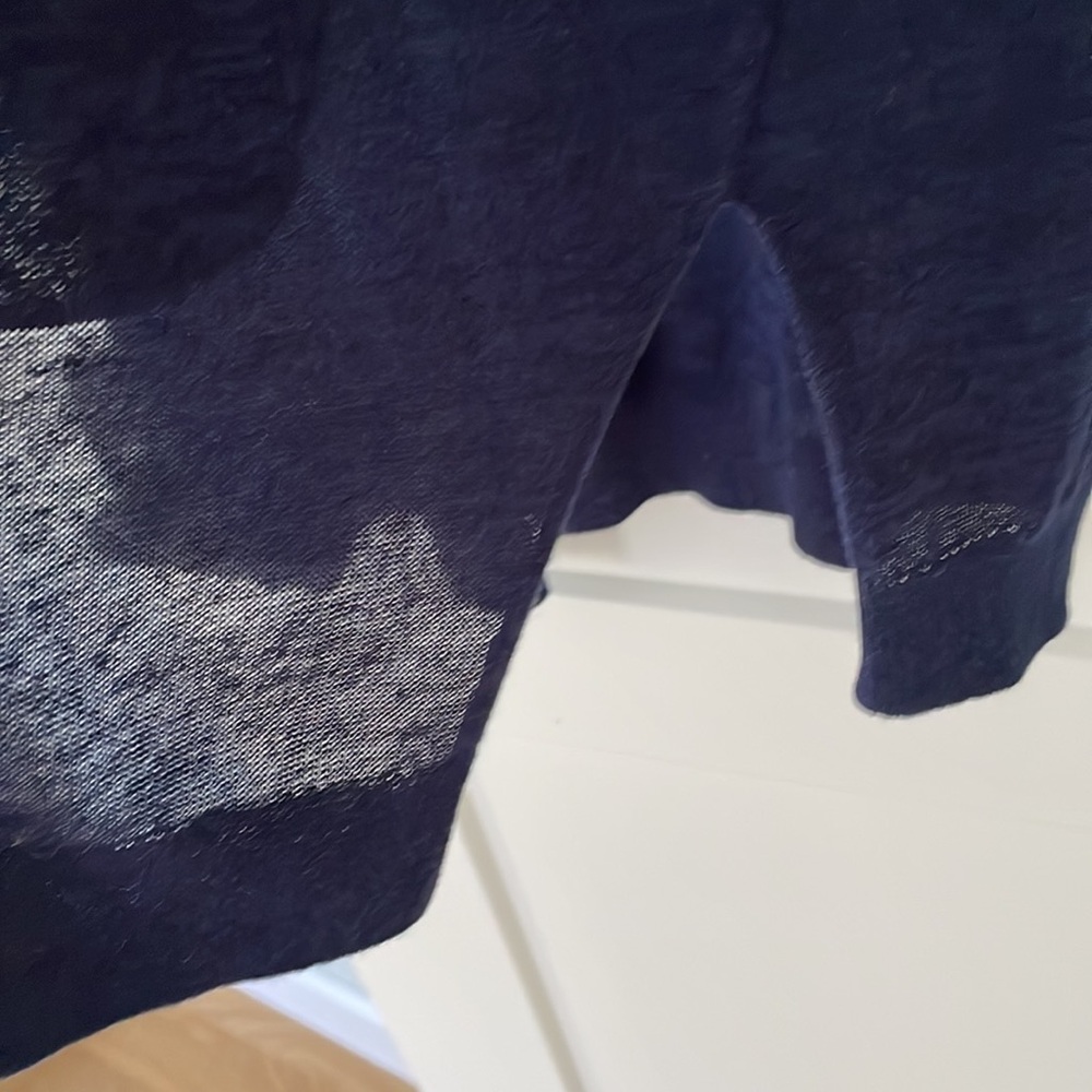 Halogen Side Slit Cardigan - Blue - Picture 8 of 16